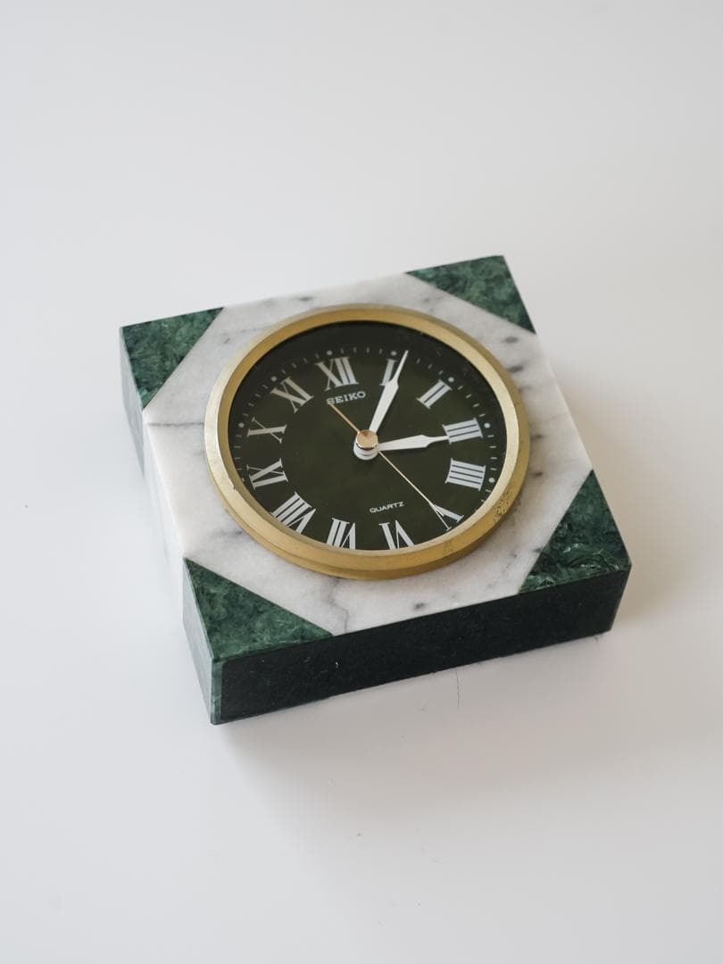 80's vintage SEIKO 置時計 大理石 ミッドセンチュリー レトロ