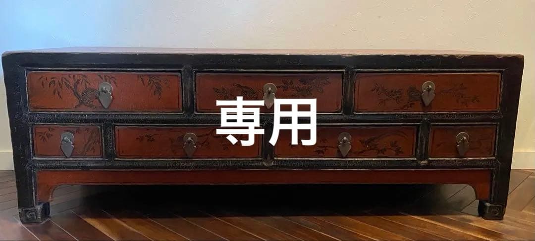 【専用】骨董　アンティーク家具　古民具　脚付き時代箪笥テレビボード