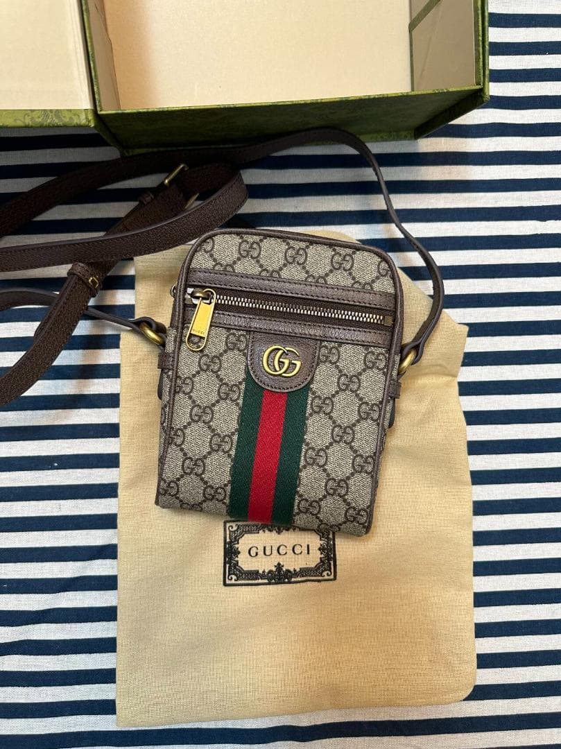 グッチ GUCCI オフィディア ショルダーバッグ ブラウン