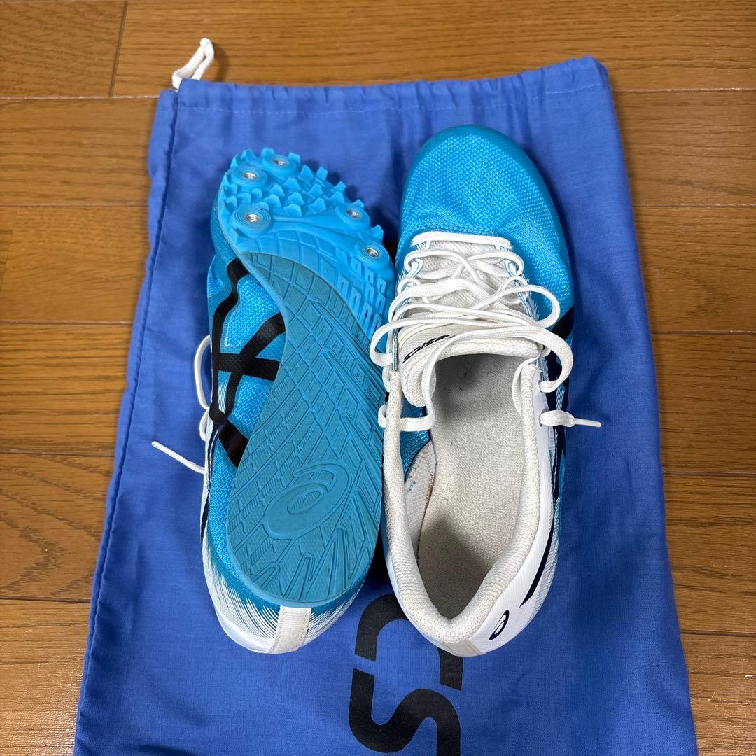 ASICS HYPER LD スパイクシューズ ブルー/ホワイト