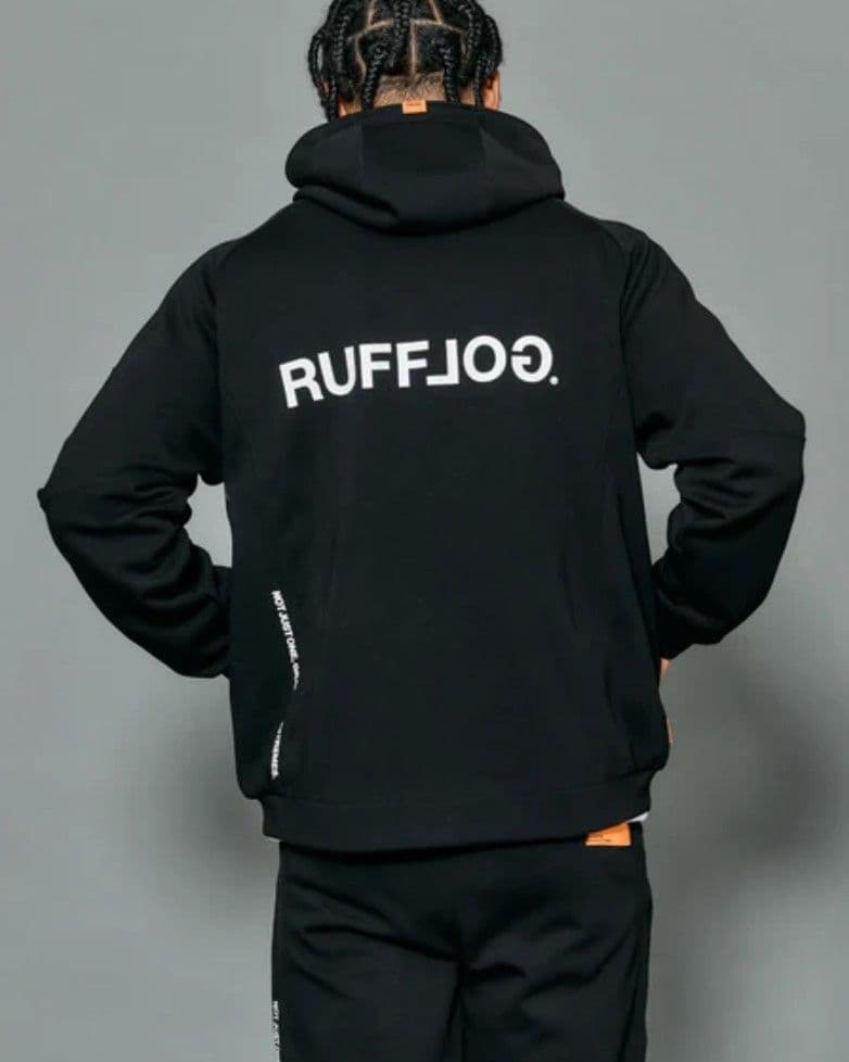 S ラフロッグ RUFFLOG ゴルフ フーディ パーカー ブラック