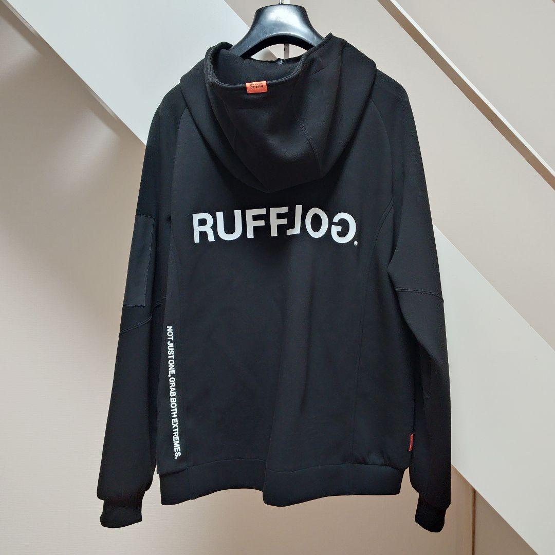 S ラフロッグ RUFFLOG ゴルフ フーディ パーカー ブラック