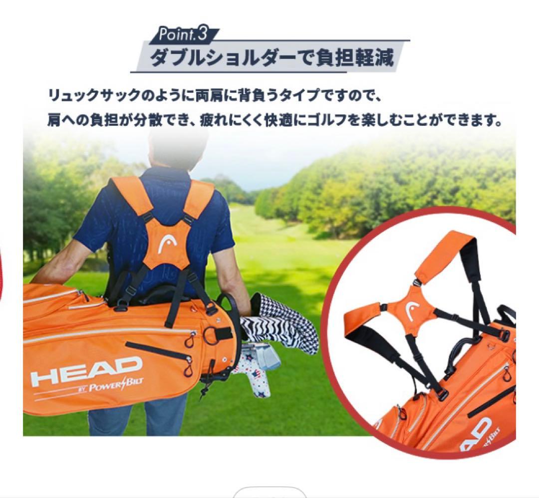 キャディバッグ スタンド HEAD 口枠5分割 ゴルフ 9型