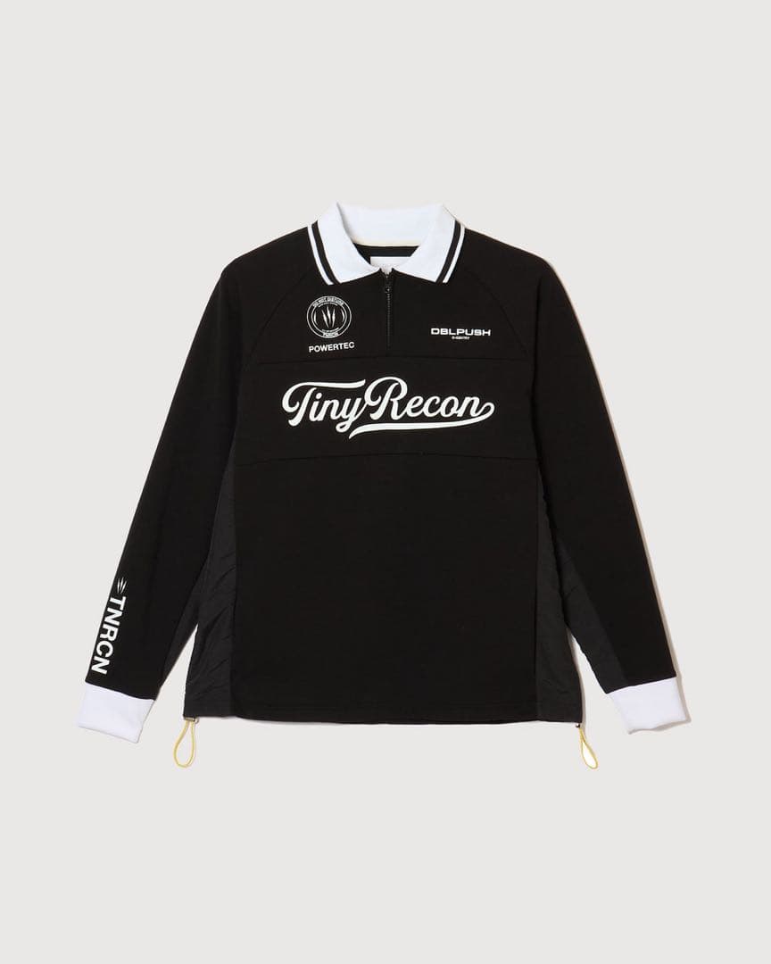 TNRCN HALF ZIP POLO BLACK RUFFLOG サイズL