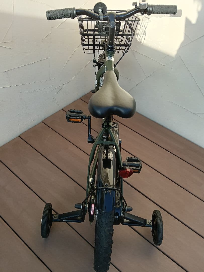 【美品】Jeep 幼児用自転車 オリーブグリーン