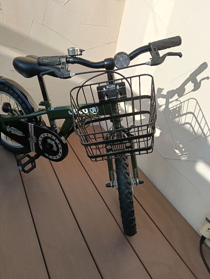 【美品】Jeep 幼児用自転車 オリーブグリーン