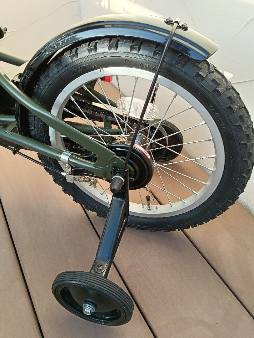 【美品】Jeep 幼児用自転車 オリーブグリーン