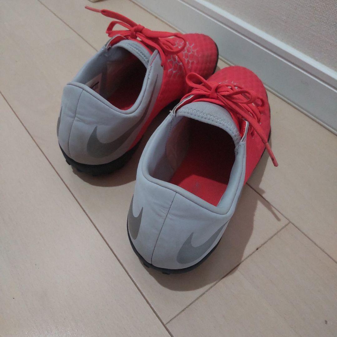 W*o様 Nike サッカーシューズ トレーニング用 レッド/グレー　25.5c