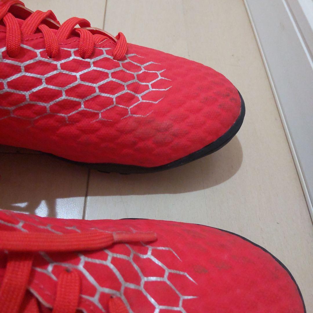 W*o様 Nike サッカーシューズ トレーニング用 レッド/グレー　25.5c