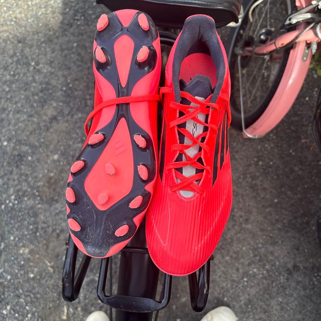 adidas F50リーグモデル　　レッド スパイクシューズ hg/ag