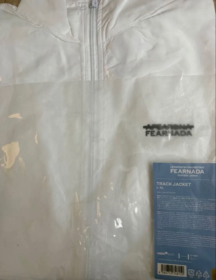 ルセラフィム トラックジャケット FEARNADA Lサイズ 白 新品未使用