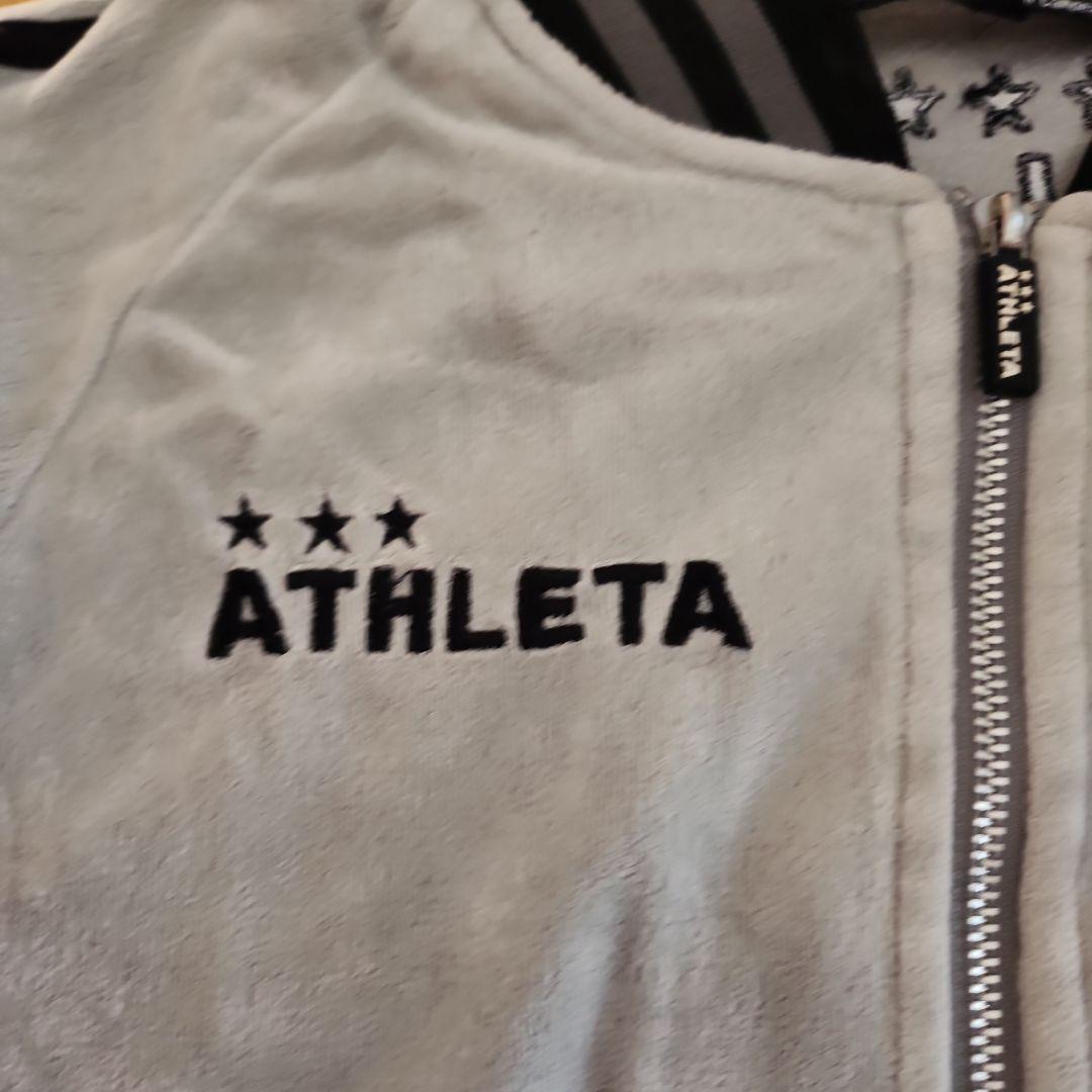 ATHLETA ベルベットジャージ　ベロア　グレー　M