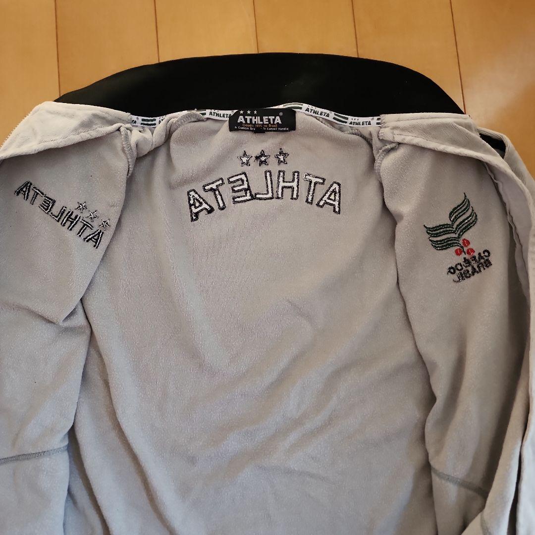 ATHLETA ベルベットジャージ　ベロア　グレー　M