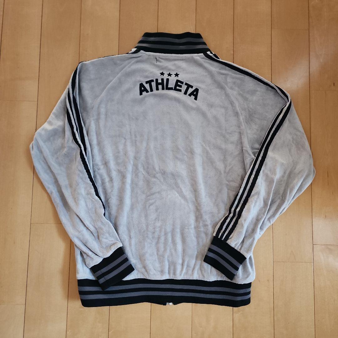 ATHLETA ベルベットジャージ　ベロア　グレー　M