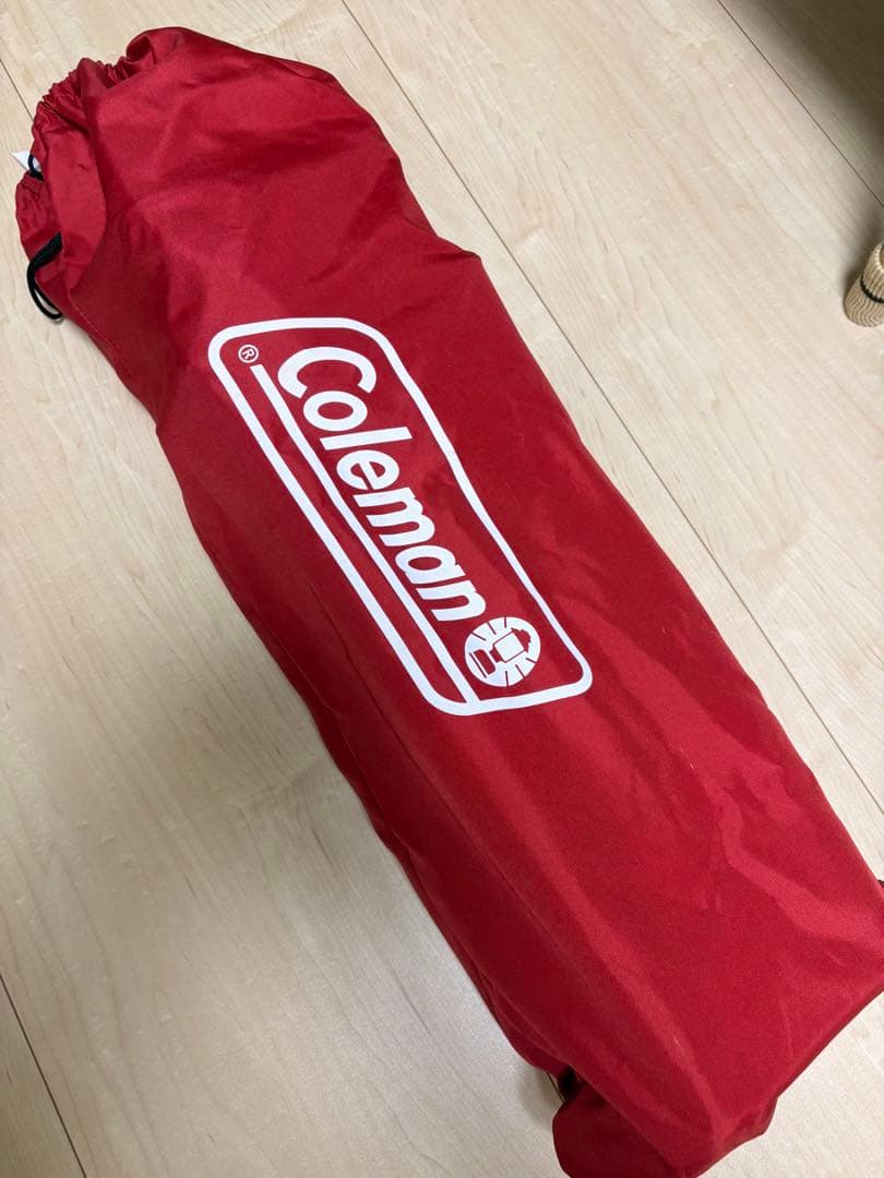 Coleman アウトドアチェア 赤 収納バッグ付き