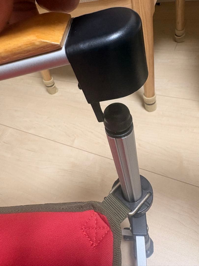 Coleman アウトドアチェア 赤 収納バッグ付き
