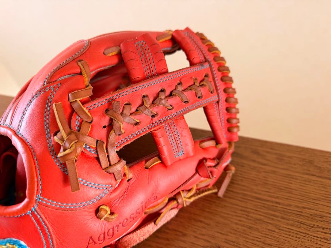 値下げ・slugger 軟式グローブ オレンジ　限定