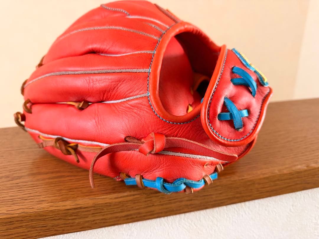 値下げ・slugger 軟式グローブ オレンジ　限定