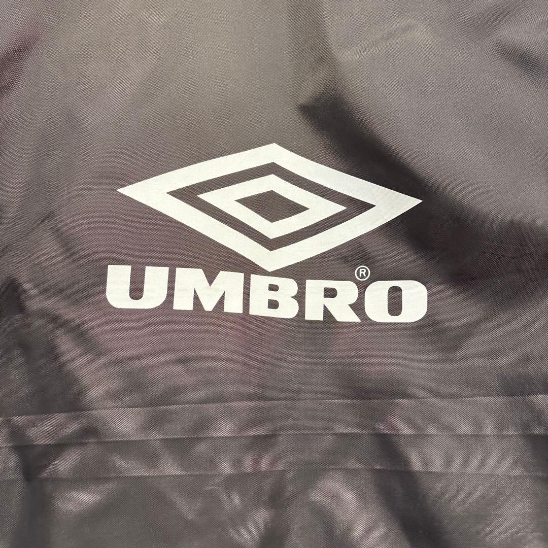 90s UMBRO AJAX ビッグロゴ 中綿ベンチコート グレー×レッド