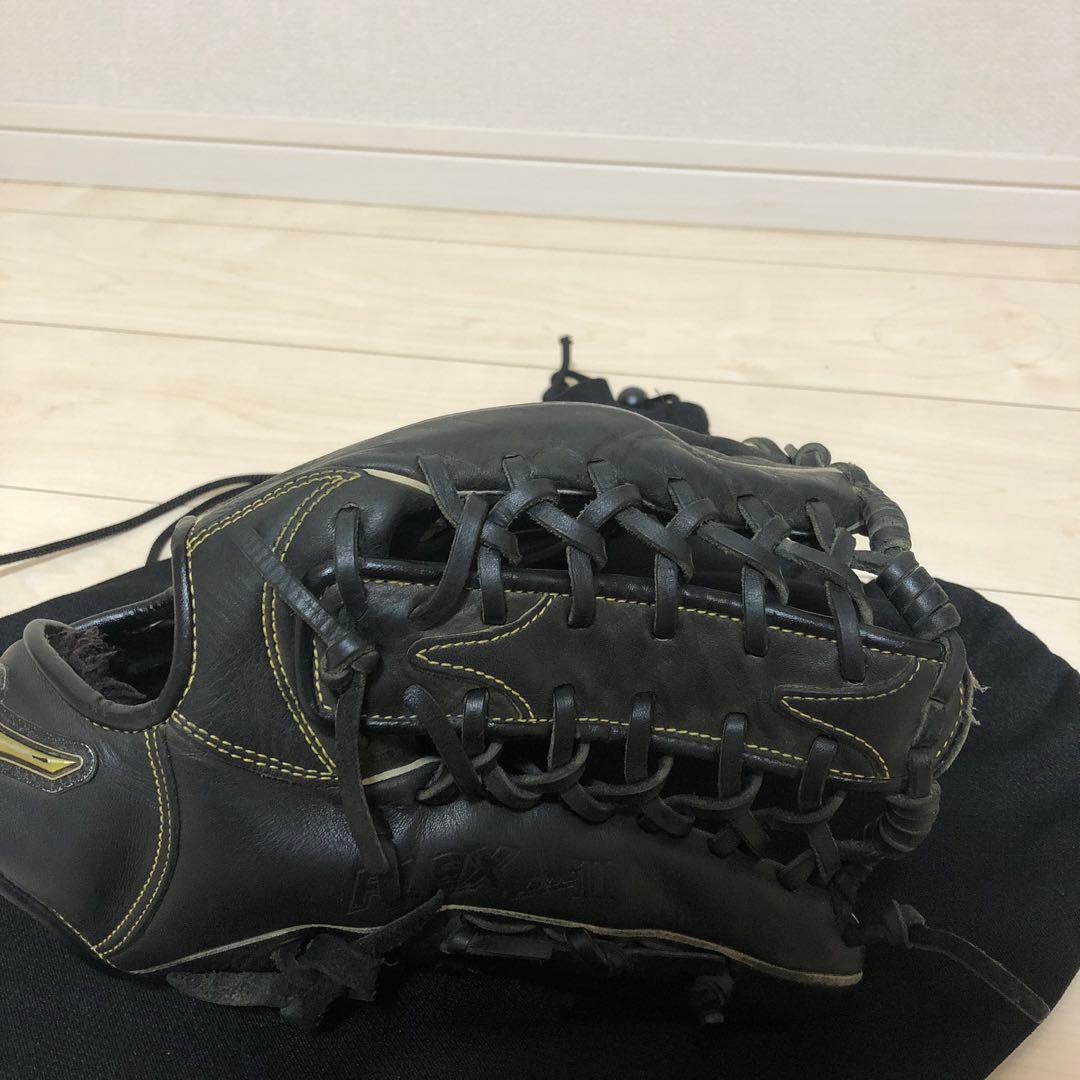 Mizuno 野球グローブ 黒 軟式　外野用　右 値下げ可能‼️