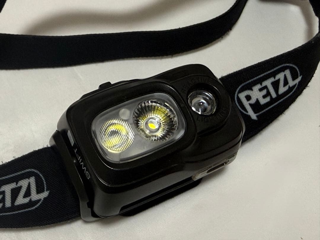PETZL スイフト RL #ブラック 予備バッテリー付き