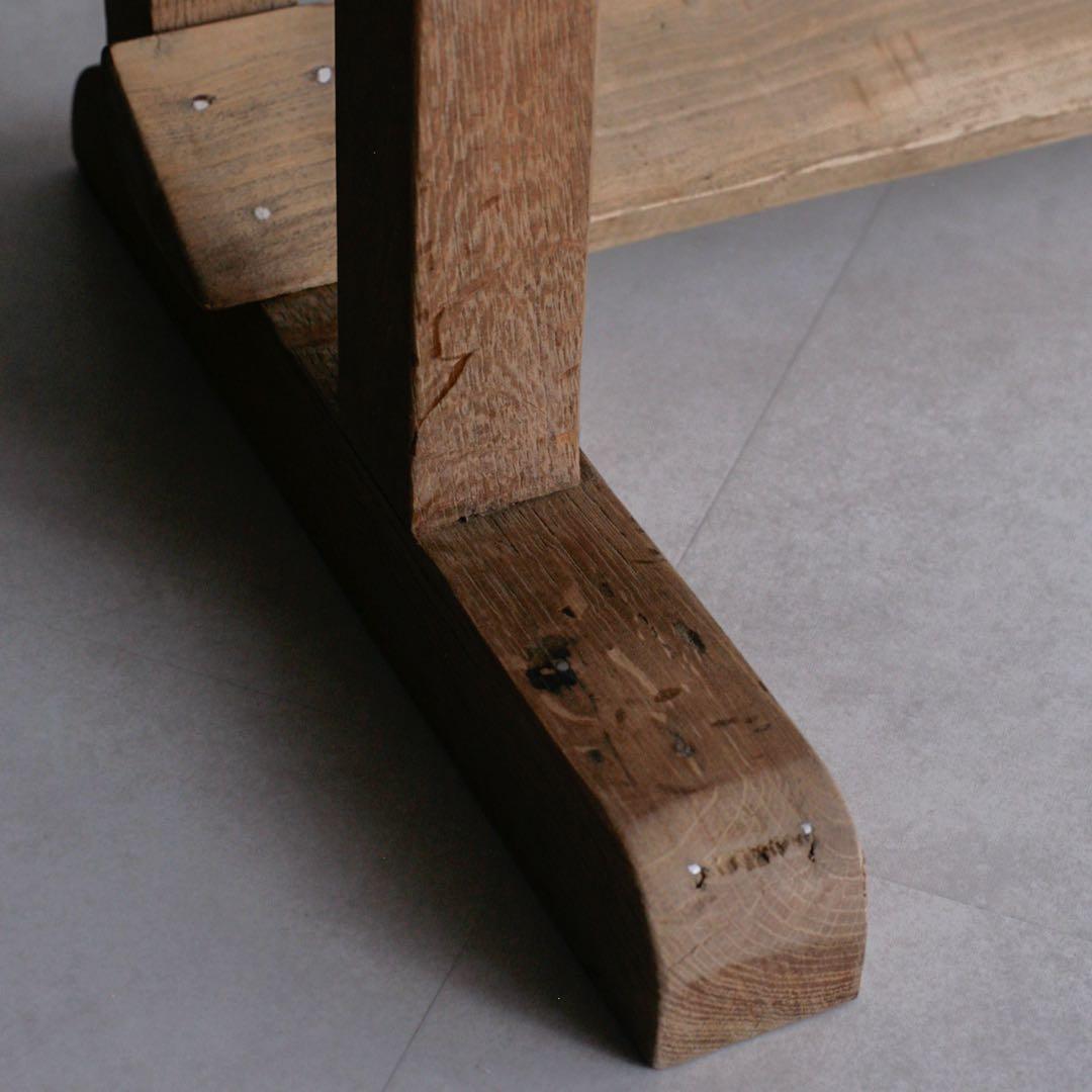 フランス　オーク材　 アンティークデスク 無垢材 プロカント 古家具