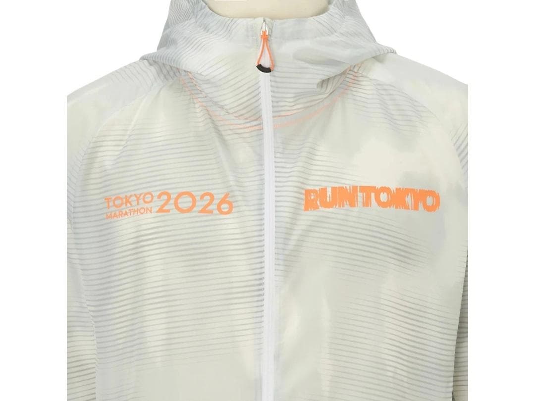 ASICS 東京マラソン2026RUN TOKYOウィンドブレーカーホワイト M