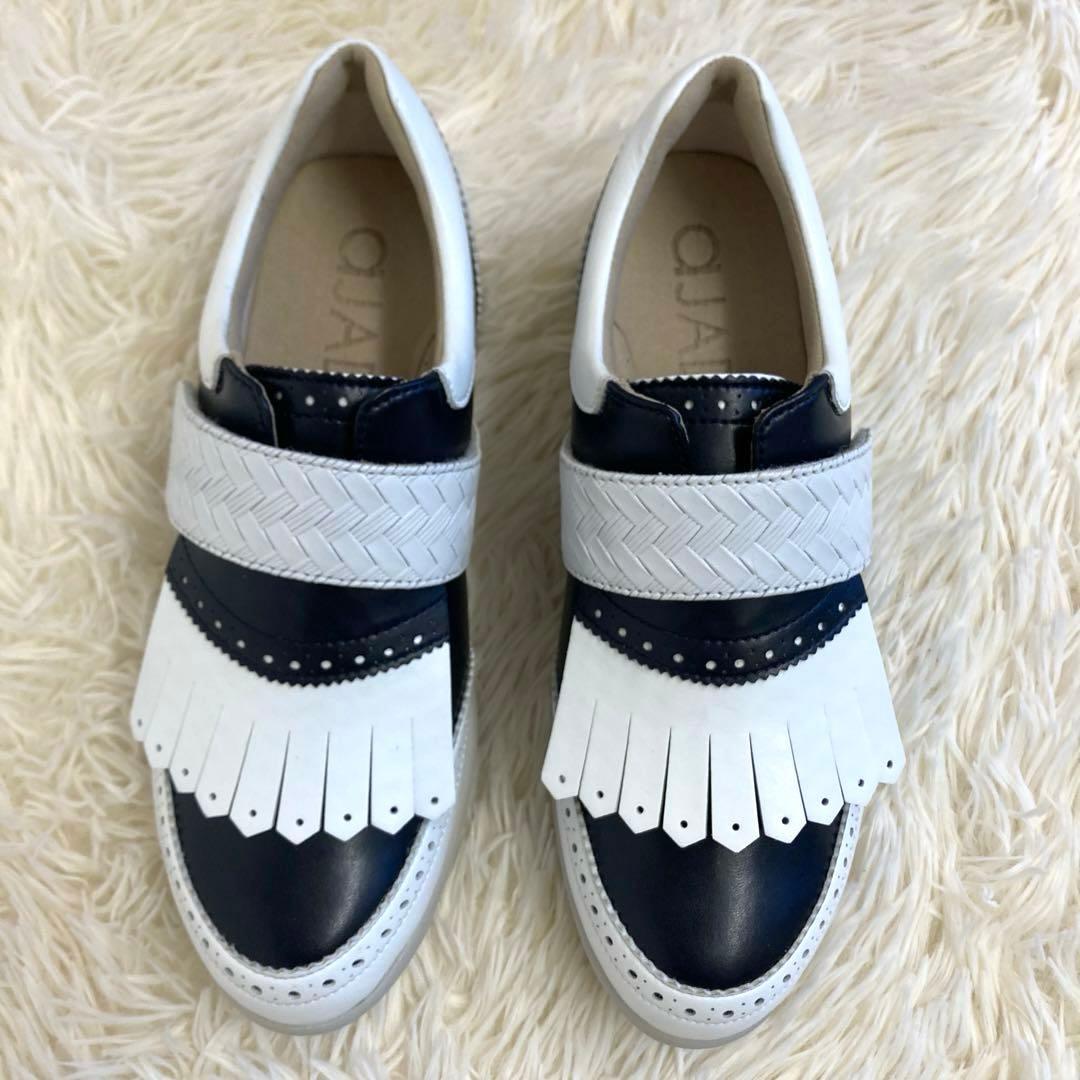 美品　aJADE ゴルフシューズ　バイカラー　2way