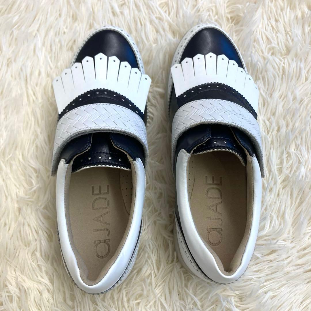 美品　aJADE ゴルフシューズ　バイカラー　2way