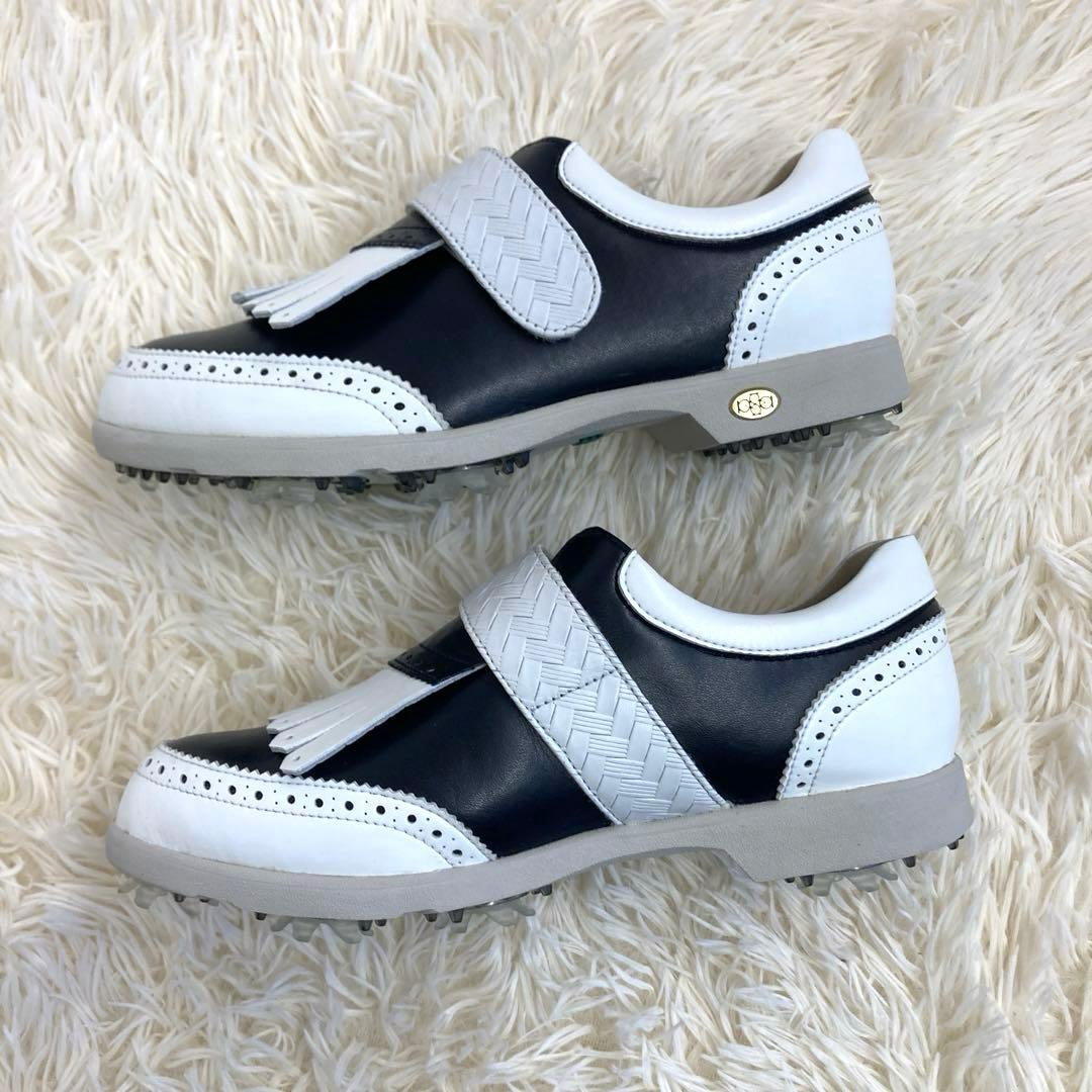 美品　aJADE ゴルフシューズ　バイカラー　2way