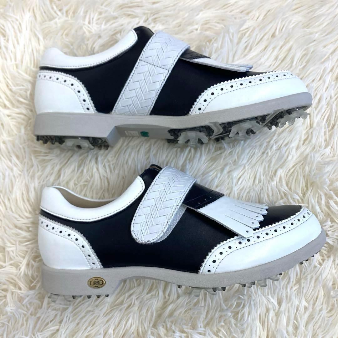 美品　aJADE ゴルフシューズ　バイカラー　2way