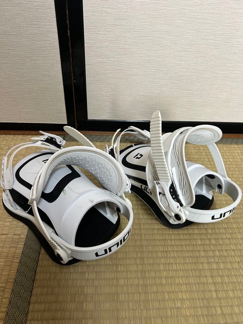 UNION スノーボードビンディング Mサイズ ホワイト