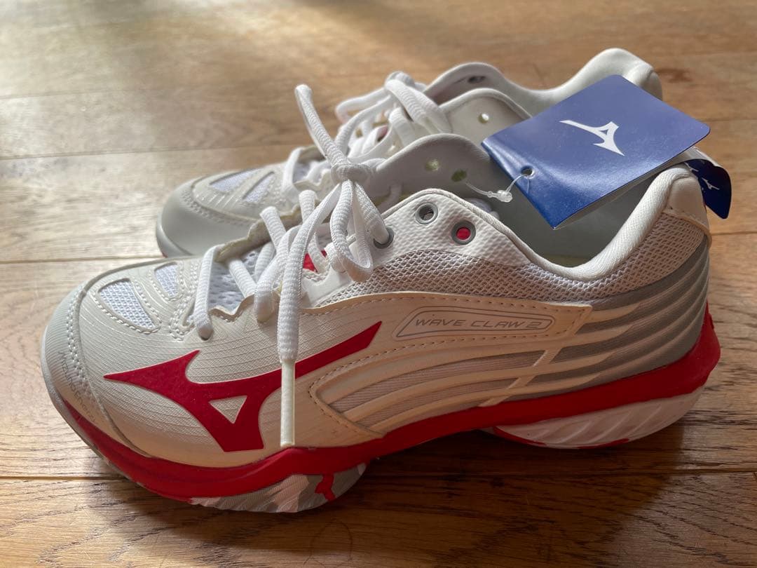 Mizuno Wave Claw 2 ホワイト/レッド 22.0cm