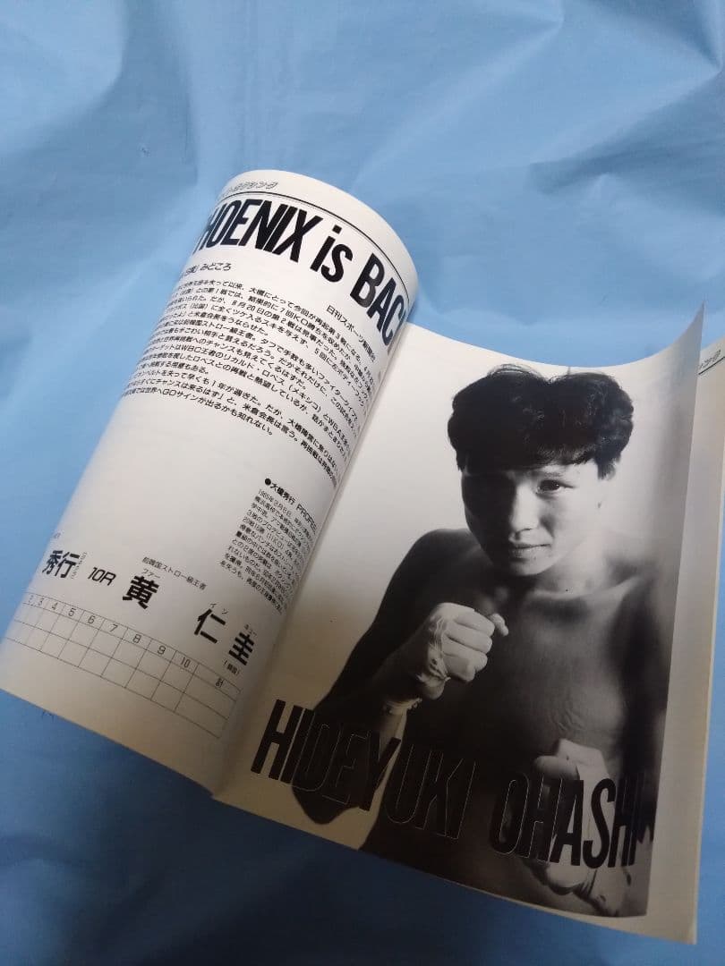 ボクシング パンフレット 大橋秀行✕黄仁圭 Boxing Program