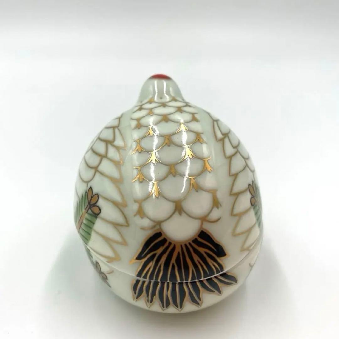 【新品】【大人気】有田焼幸楽窯　鶴亀珍味入セット　縁起物
