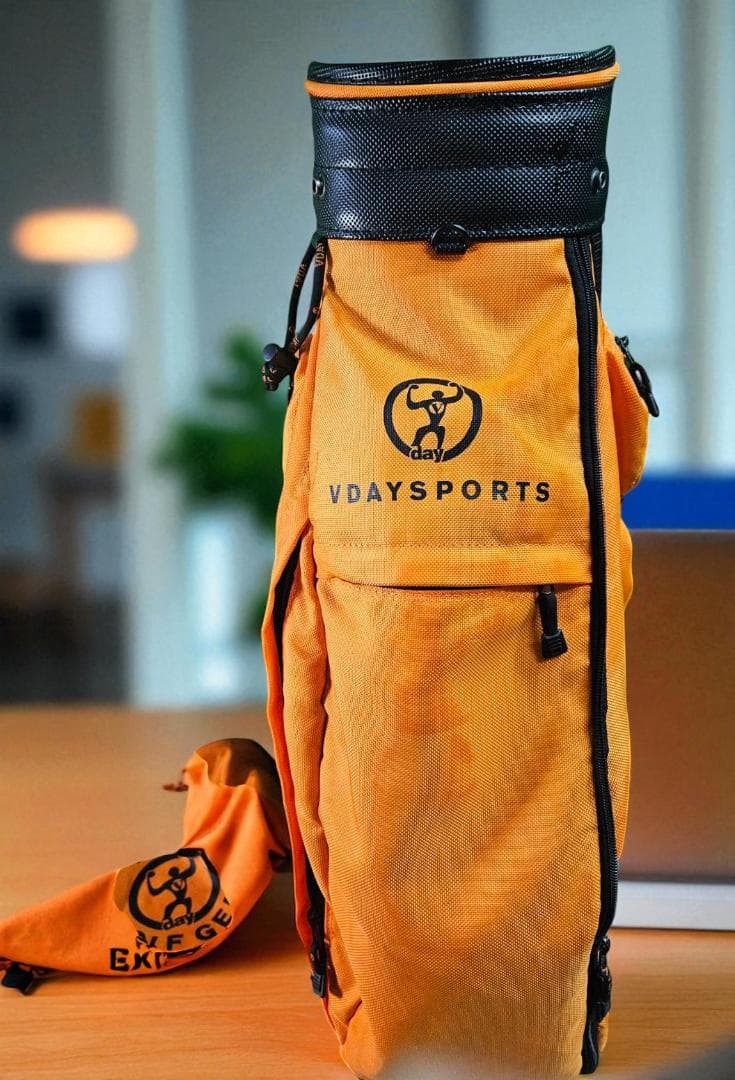 送料無料/美品　VDAY GOLF オレンジ ゴルフバッグ