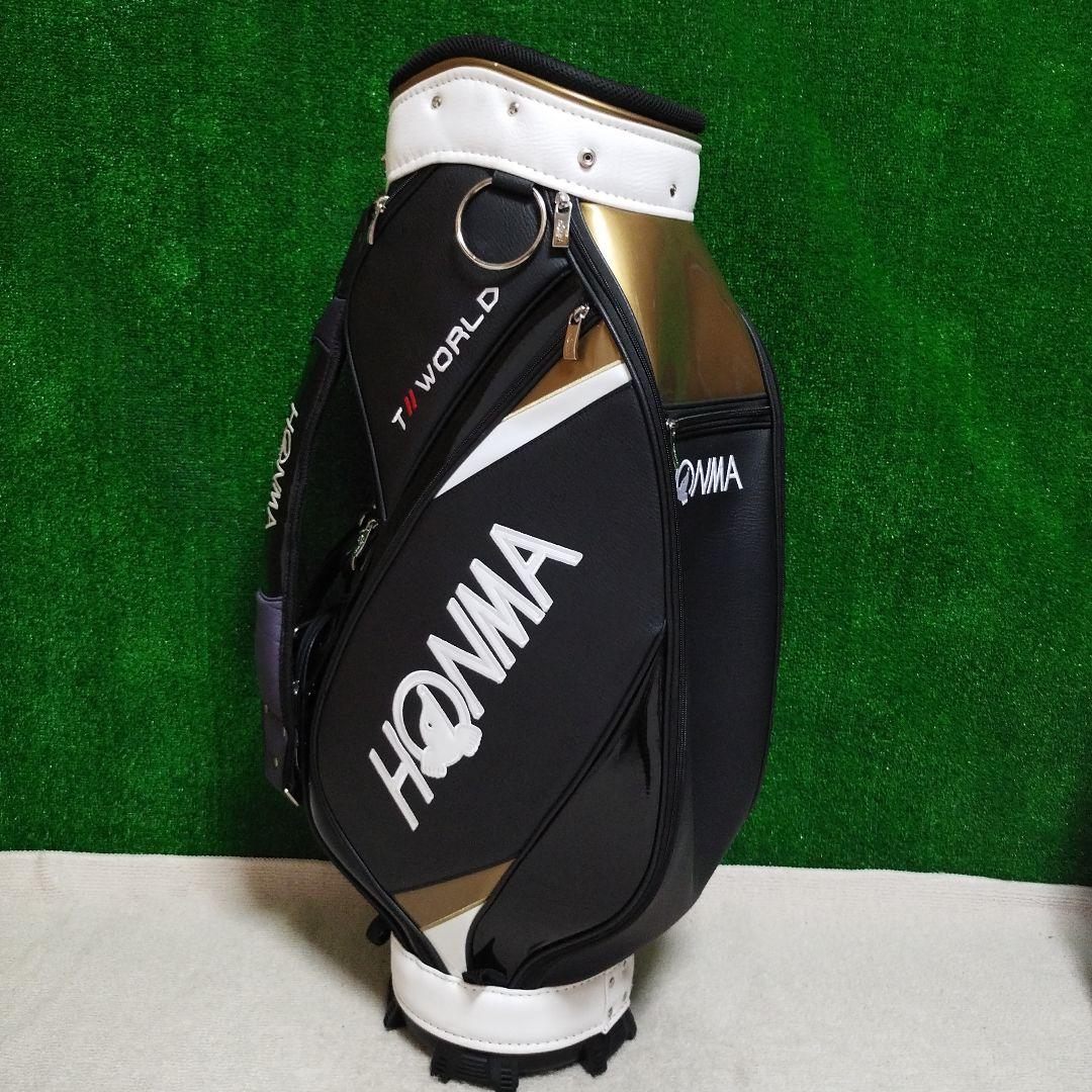 HONMA TW WORLD キャディバッグ 黒/金 フード無し