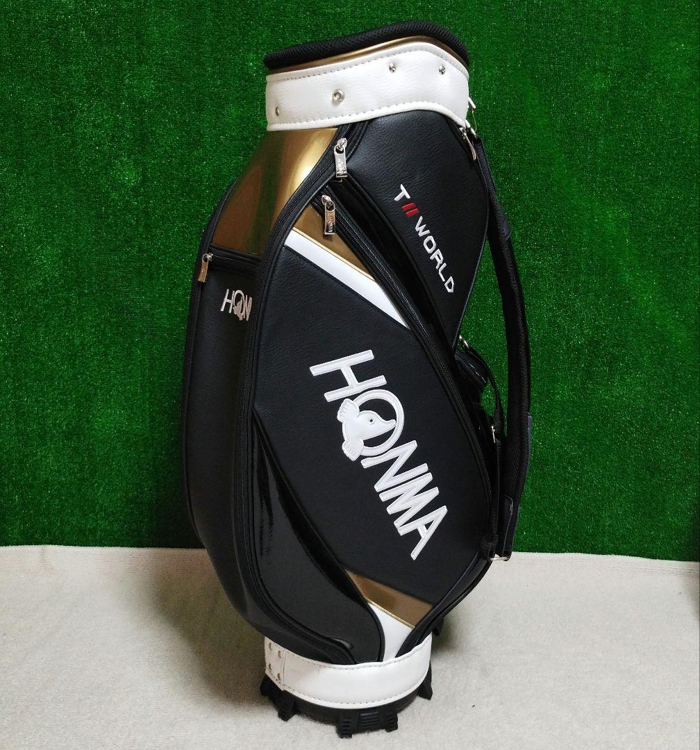 HONMA TW WORLD キャディバッグ 黒/金 フード無し