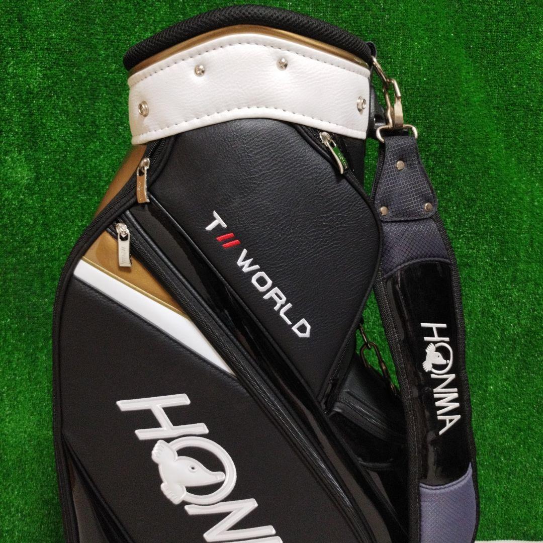 HONMA TW WORLD キャディバッグ 黒/金 フード無し