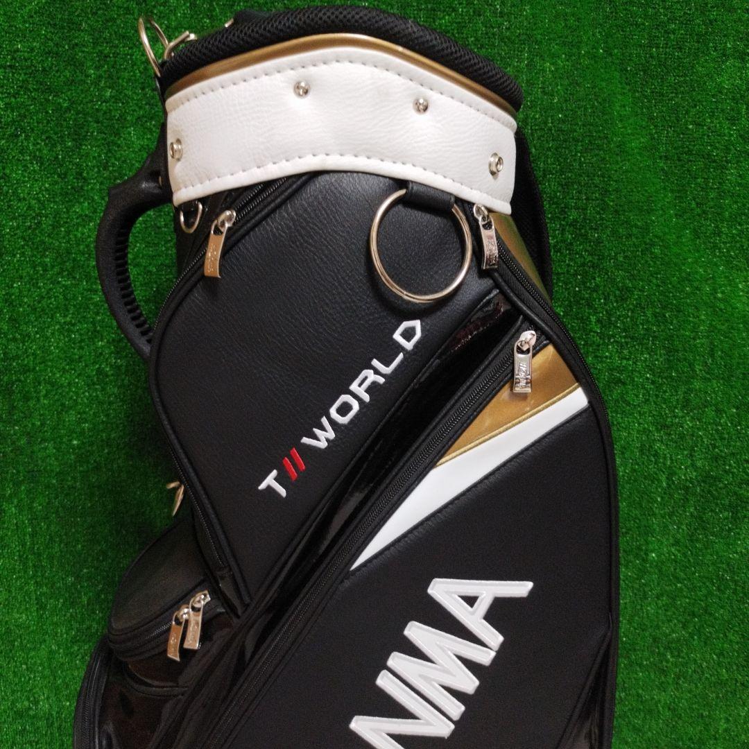 HONMA TW WORLD キャディバッグ 黒/金 フード無し