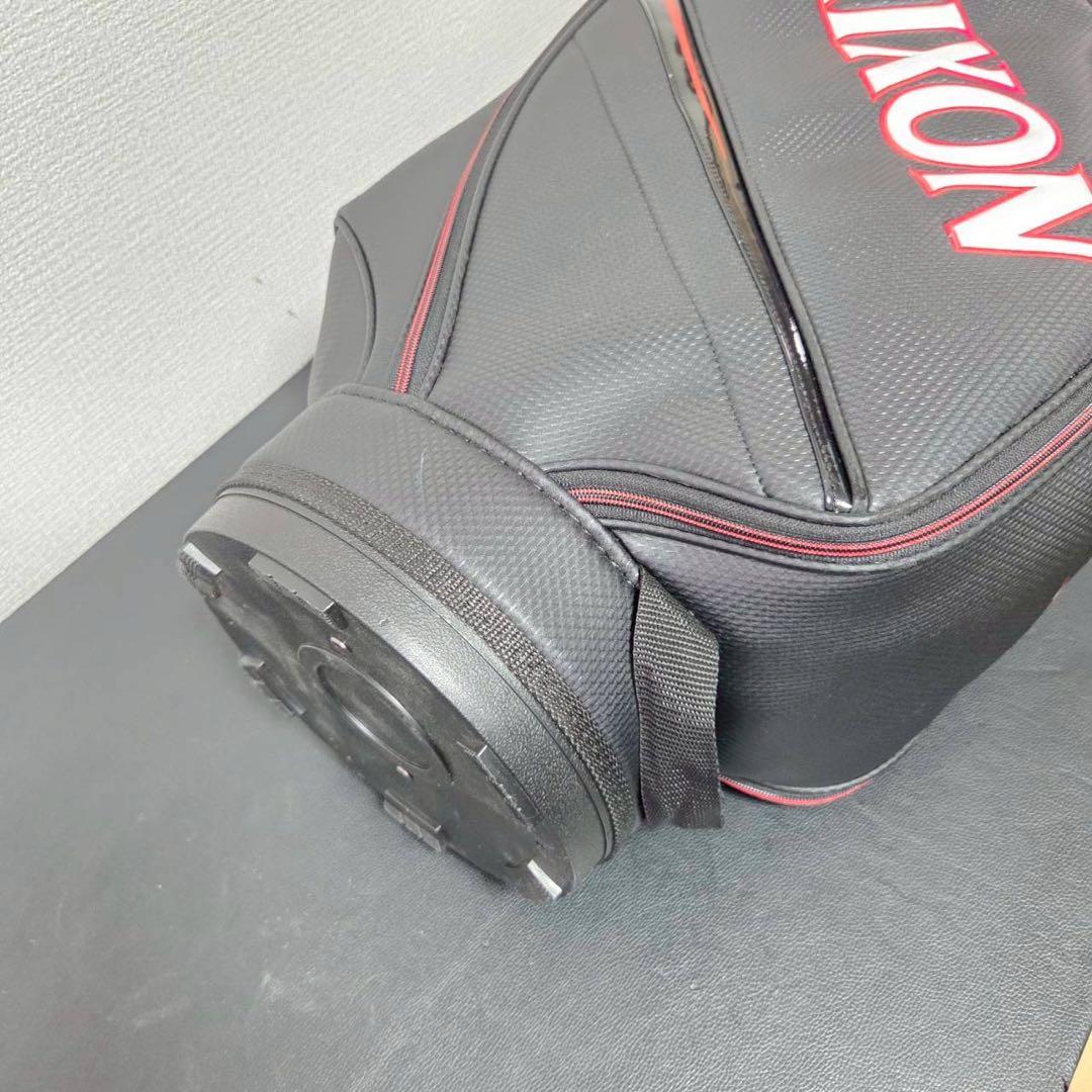 スリクソン キャディバッグ 9型 カーボン調 ブラック×レッド SRIXON