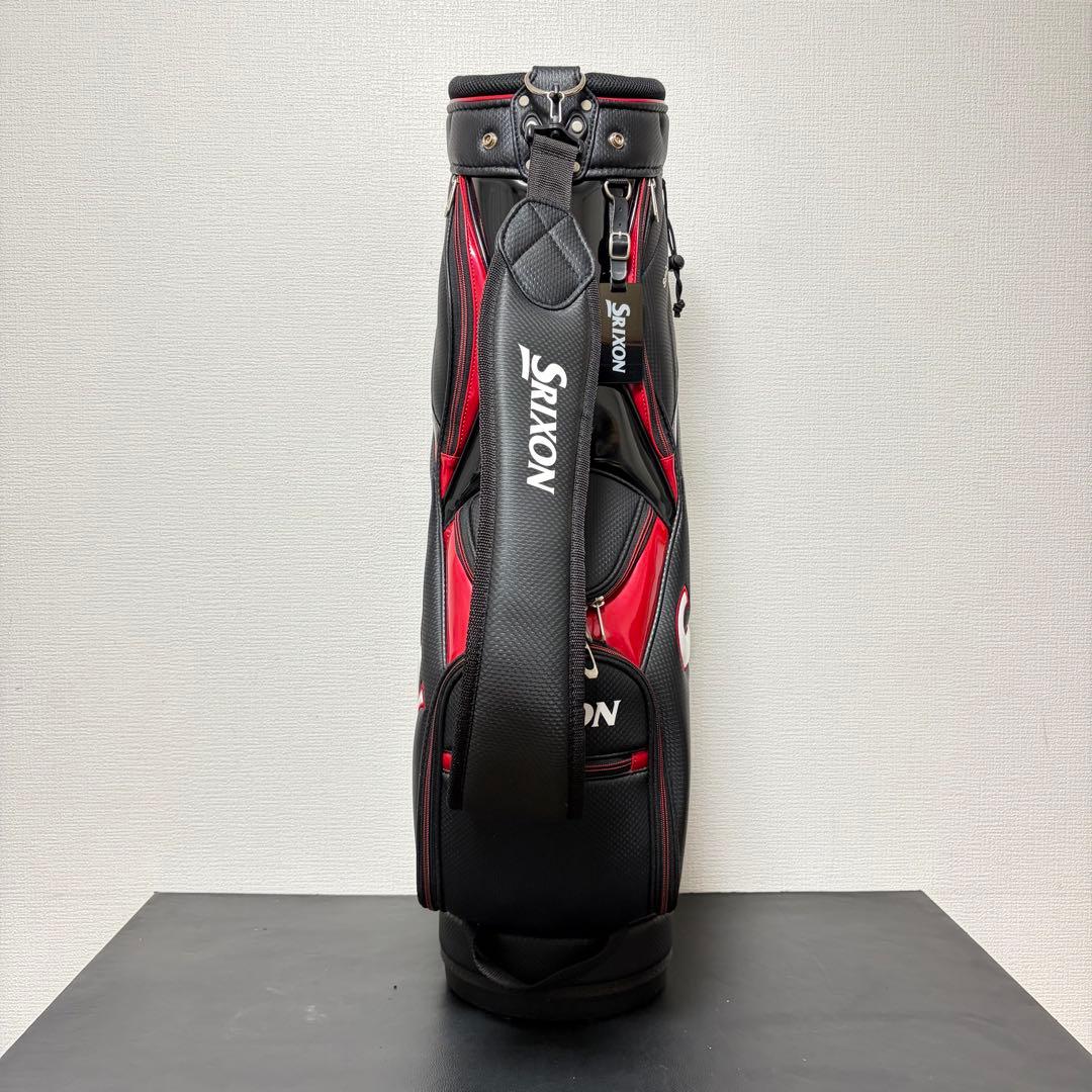 スリクソン キャディバッグ 9型 カーボン調 ブラック×レッド SRIXON