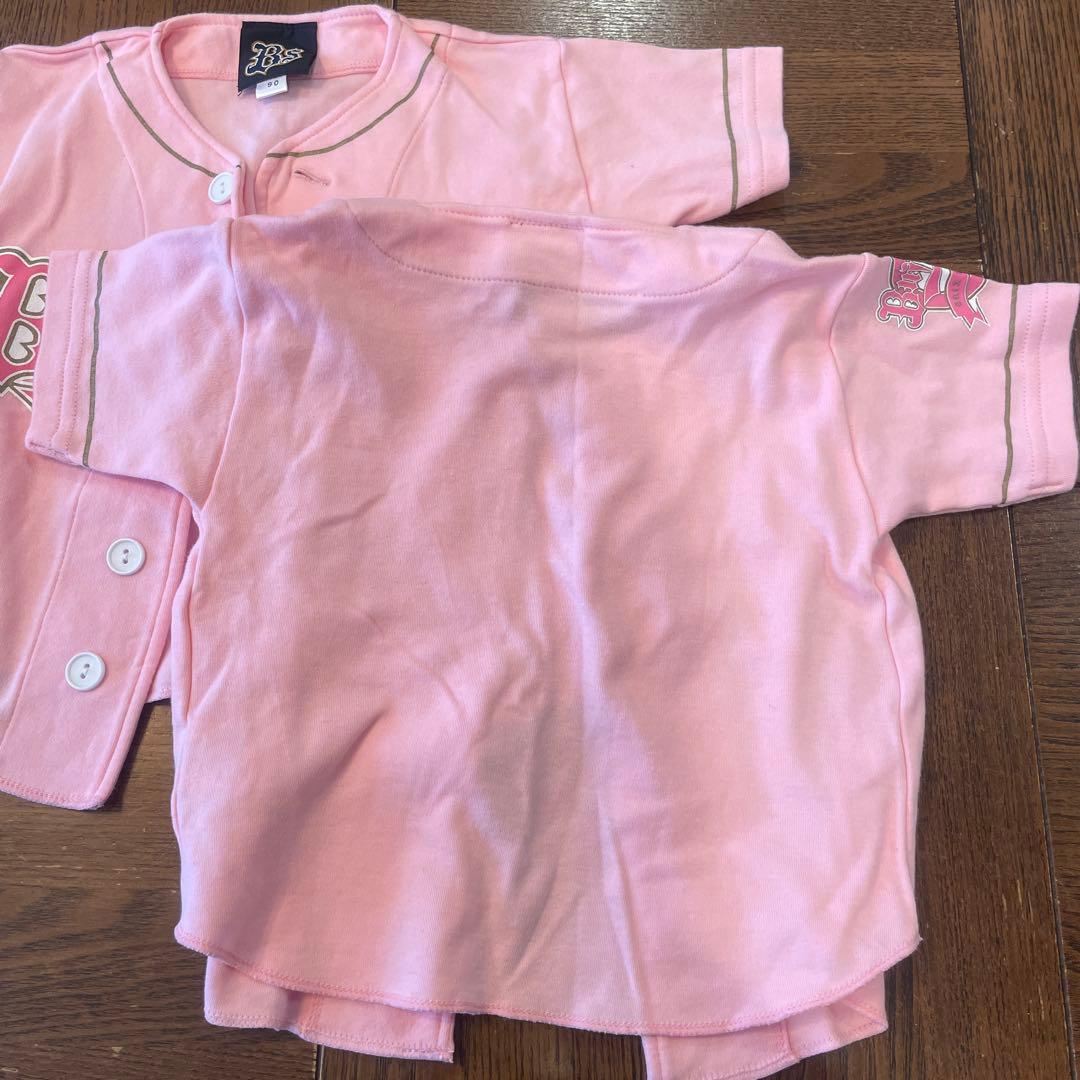 【開封済み未使用品】オリックス　ピンクユニフォーム 2枚セット サイズ90
