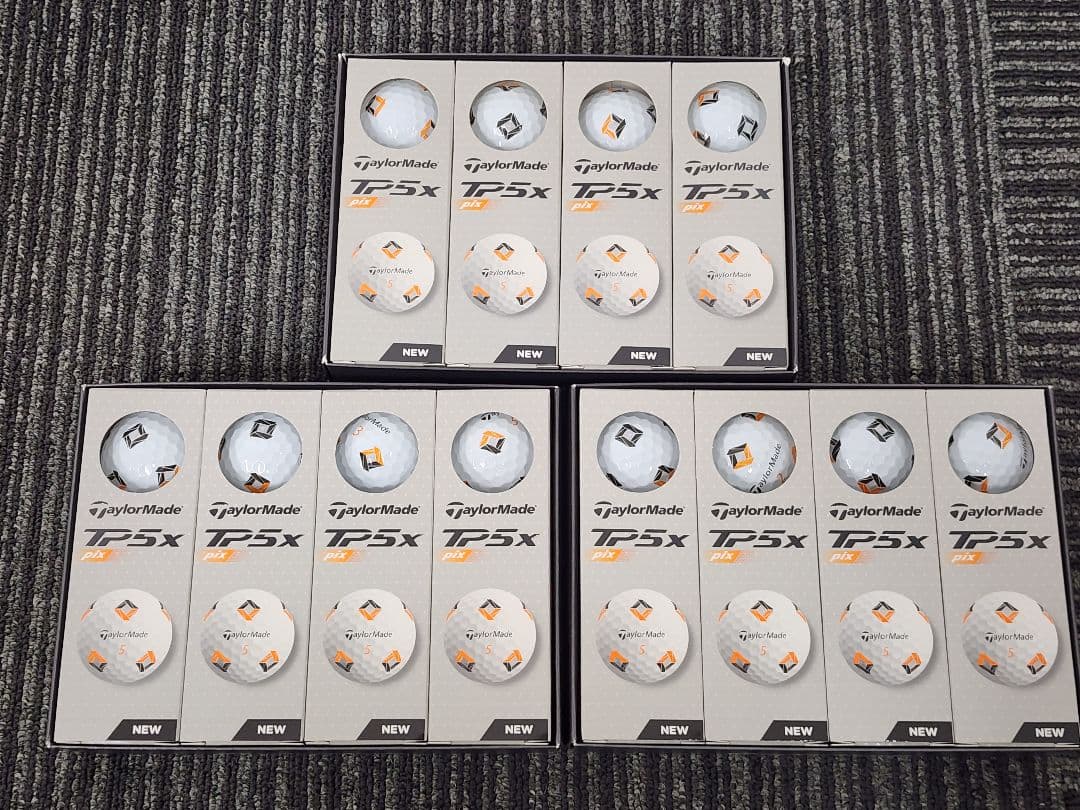 【新品】TaylorMade TP5X pix ゴルフボール12個入り【３箱】