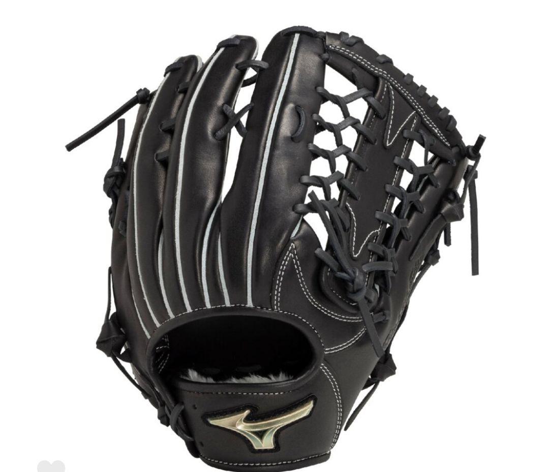 ミズノグローバルエリート　美品　 外野用軟式グローブ 黒 サイズ18N