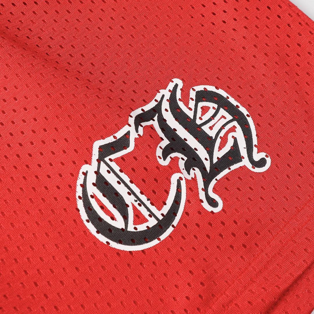 Chrome Hearts ショートパンツ レッド TEAM ロゴ サイズ M