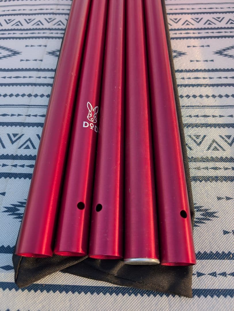 DOD ビックタープポール×2セット DOD コンパクトタープポール1セット