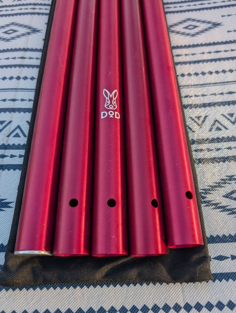 DOD ビックタープポール×2セット DOD コンパクトタープポール1セット