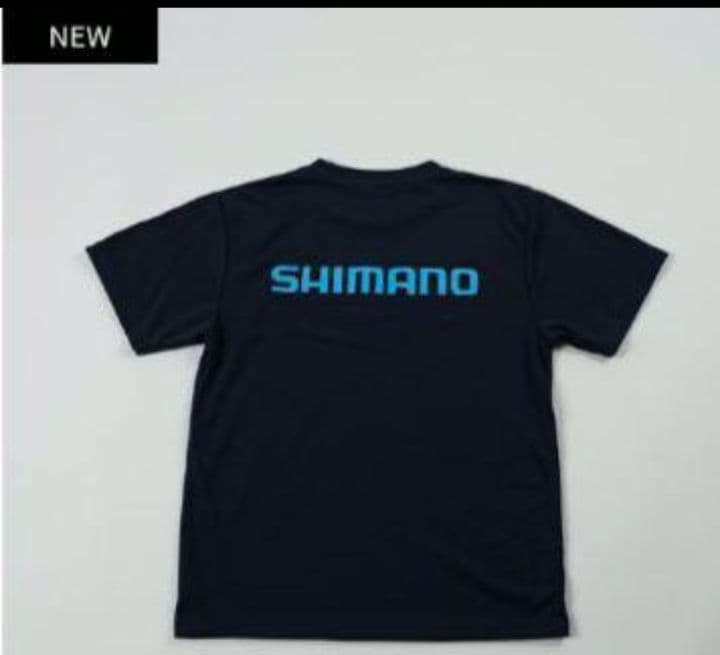 ウェア SHIMANO Big Logo Dry Short Tshirt-Navy-M