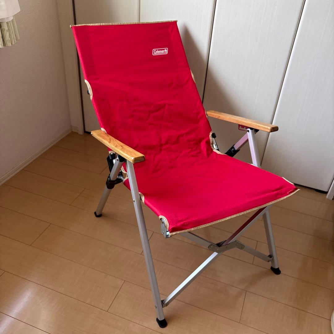 Coleman レイチェア レッド　②